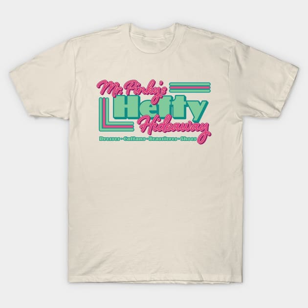 Mr. Pinky's Hefty Hideaway T-Shirt by Nazonian